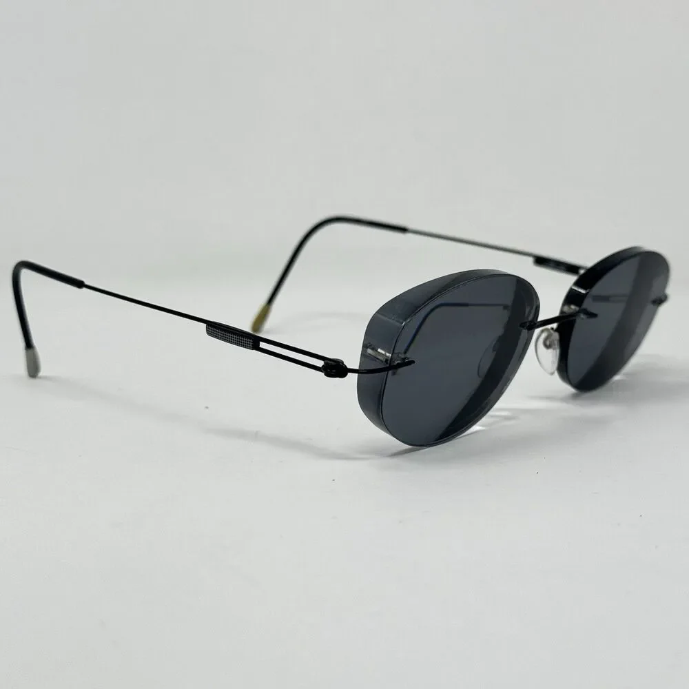 Silhouette 7534 50 6082 Black Rimless Eyeglass Frames 50-17-135 Made in Austria